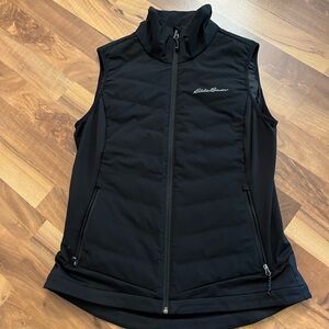 Eddie Bauer Goose Down Vest Women’s Medium Black